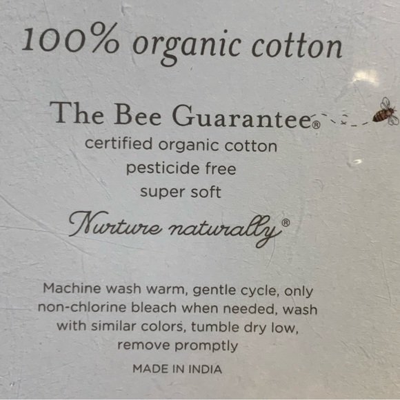 Burt’s Bees Baby Organic Cotton Fitted Crib Sheet - Picture 4 of 4